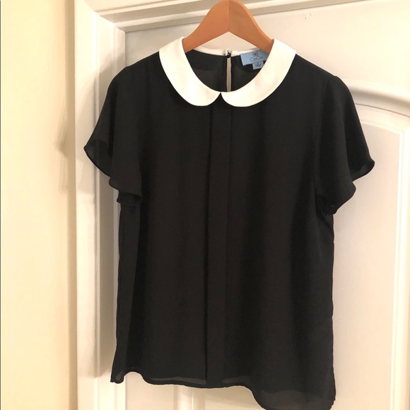 cece peter pan collar top